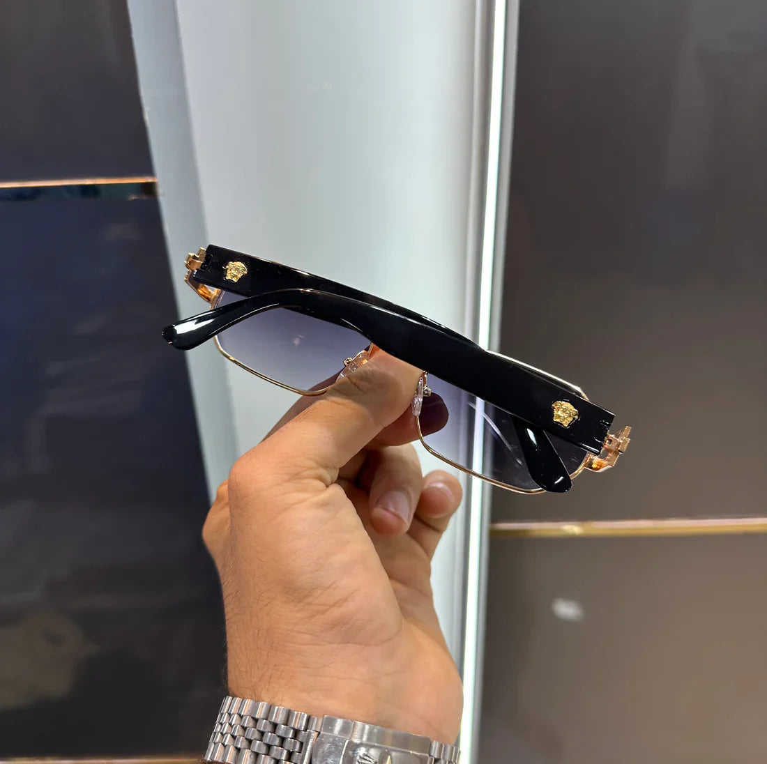 Gold Black Allu Arjun Edition Luxury Shade Sunglasses