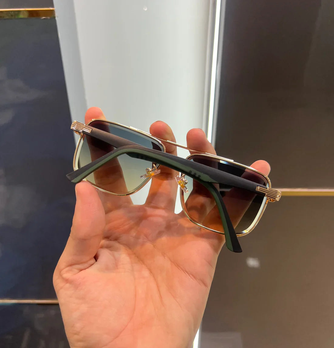 Gold Green New Luxury Shade Unisex Sunglasses