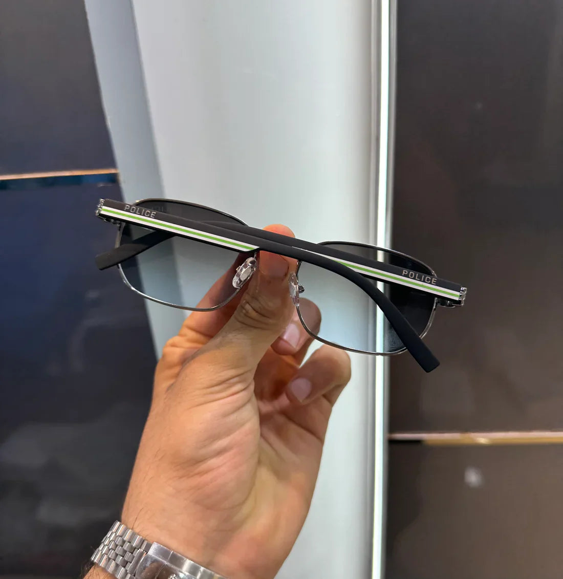 Black Green Luxury Shade Sunglasses