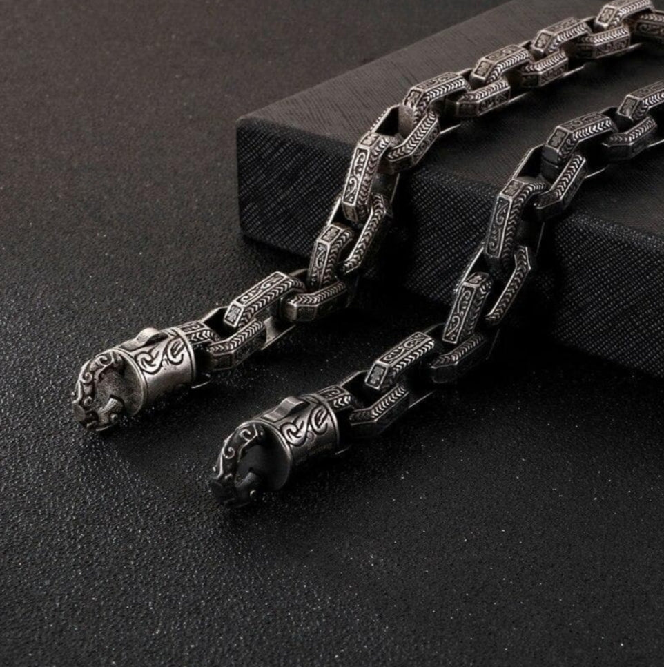 13mm wide, Unique Vintage Artistry Ancient Oxidized Bracelet | Sterling Silver Bracelet