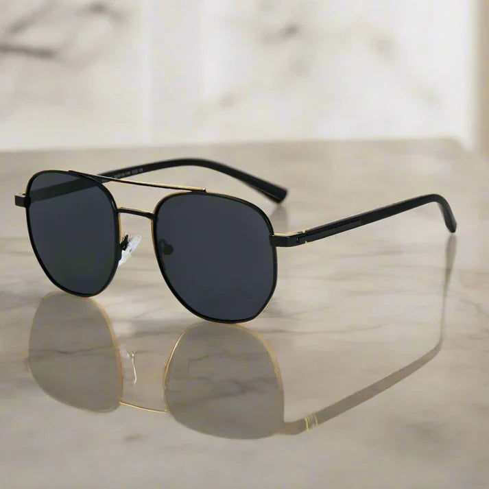 Matt Black Polarized Sunglasses for Men