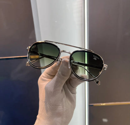 Green Metal Luxury Shade Glasses