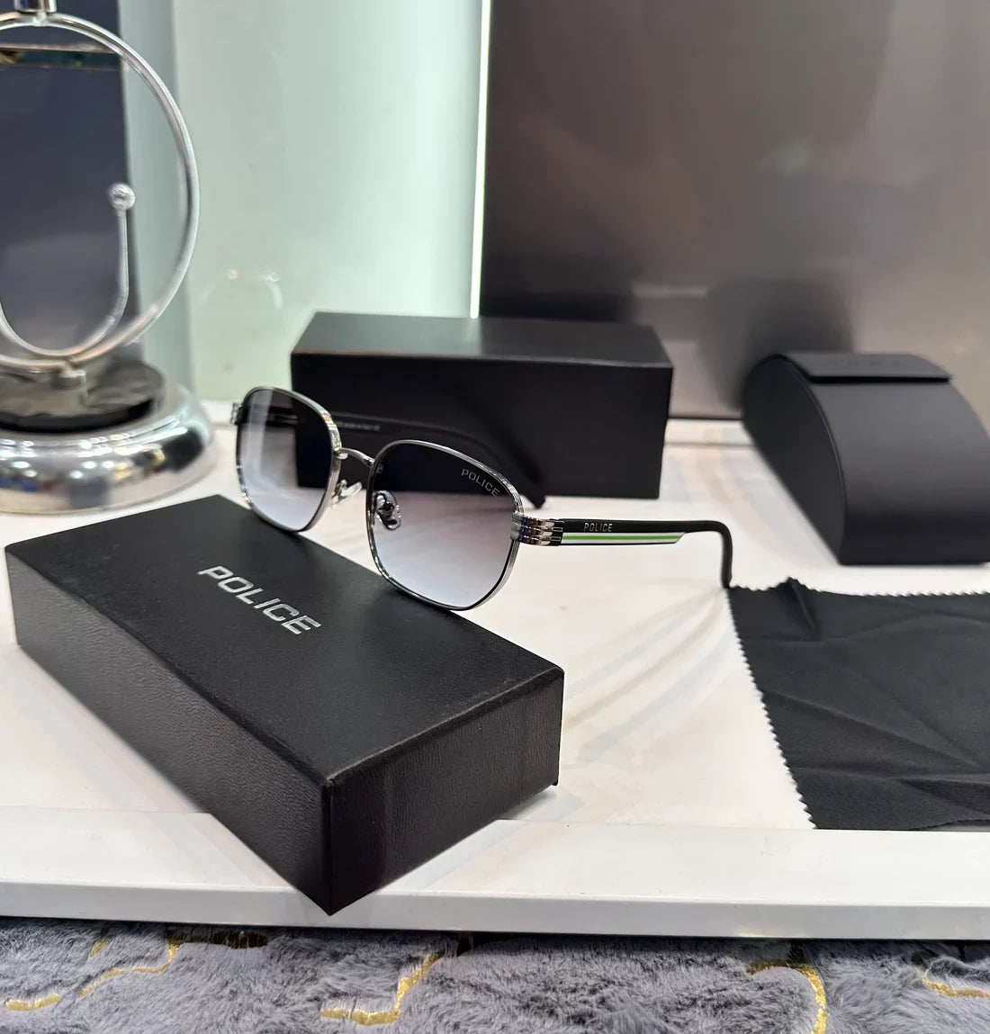 Black Green Luxury Shade Sunglasses