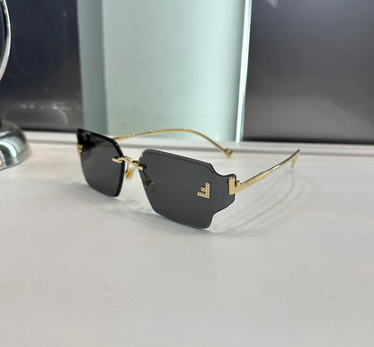 Black Shade Metal Luxury Sunglasses