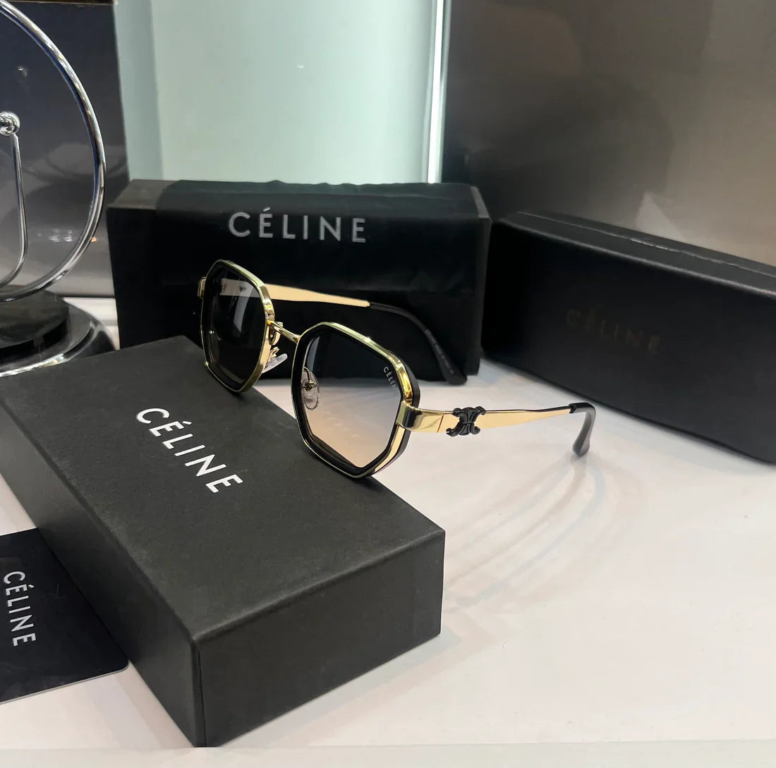 Gold Dual Luxury Shade Unisex Sunglasses