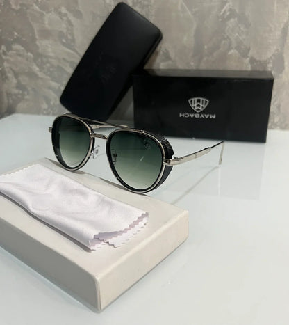 Green Metal Luxury Shade Glasses
