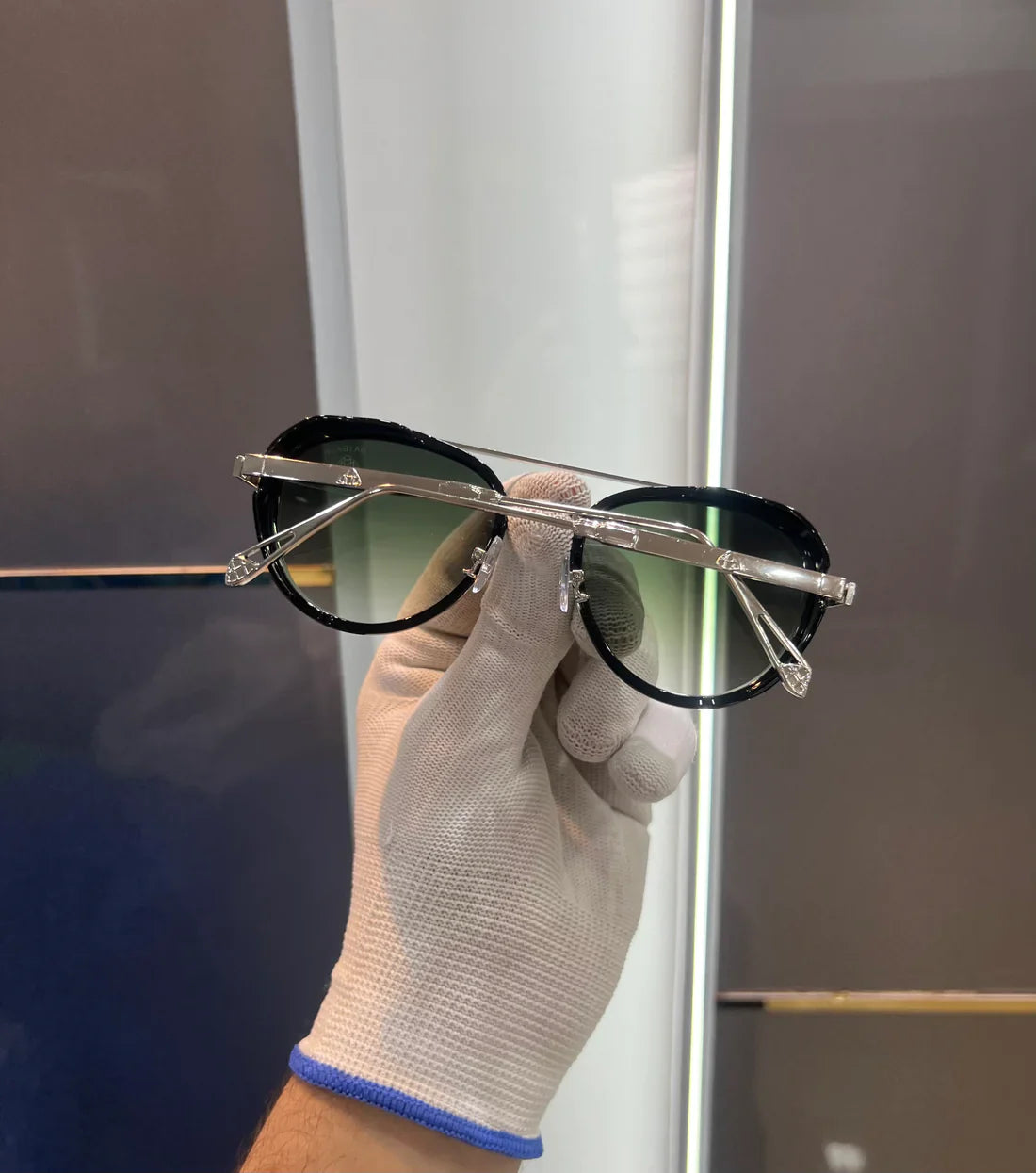 Green Metal Luxury Shade Glasses