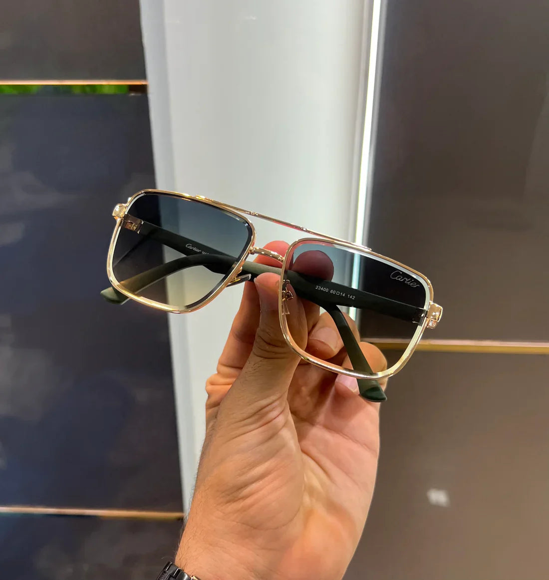 Gold Green New Luxury Shade Unisex Sunglasses