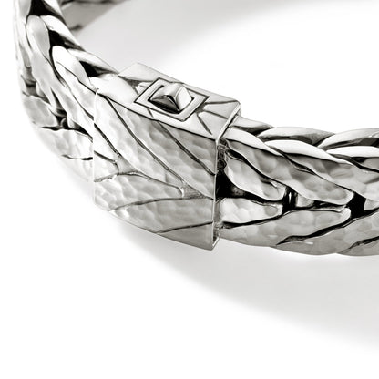 Gental Gems by Karat Kings | 16mm Wide Hammered Textured Bracelet |  Sterling Silver Bracelet