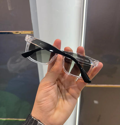 Transparent Dual Luxury Shade Sunglasses