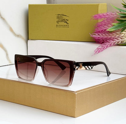 Square Shades with Check Pattern Sunglasses