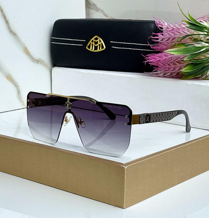 Oversized Frame Aviator Sunglasses for Men