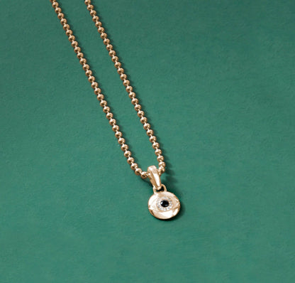 Gental Gems by Karat Kings | Unique Designed Evil Eye Pendant |  Sterling Silver Pendant
