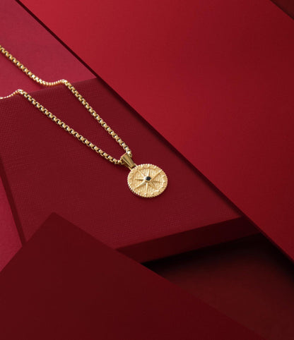 Gental Gems by Karat Kings | Unique Designed Compass Pendant for Men |  Sterling Silver Pendant | Men's Jewelry | With Certificate of Authenticity and  Hallmark