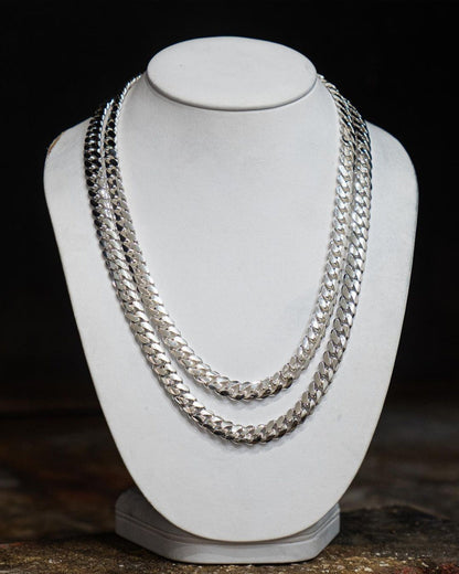 Gental Gems by Karat Kings | 14mm Wide Solid Miami Cuban Link Chain |  Sterling Silver Chain