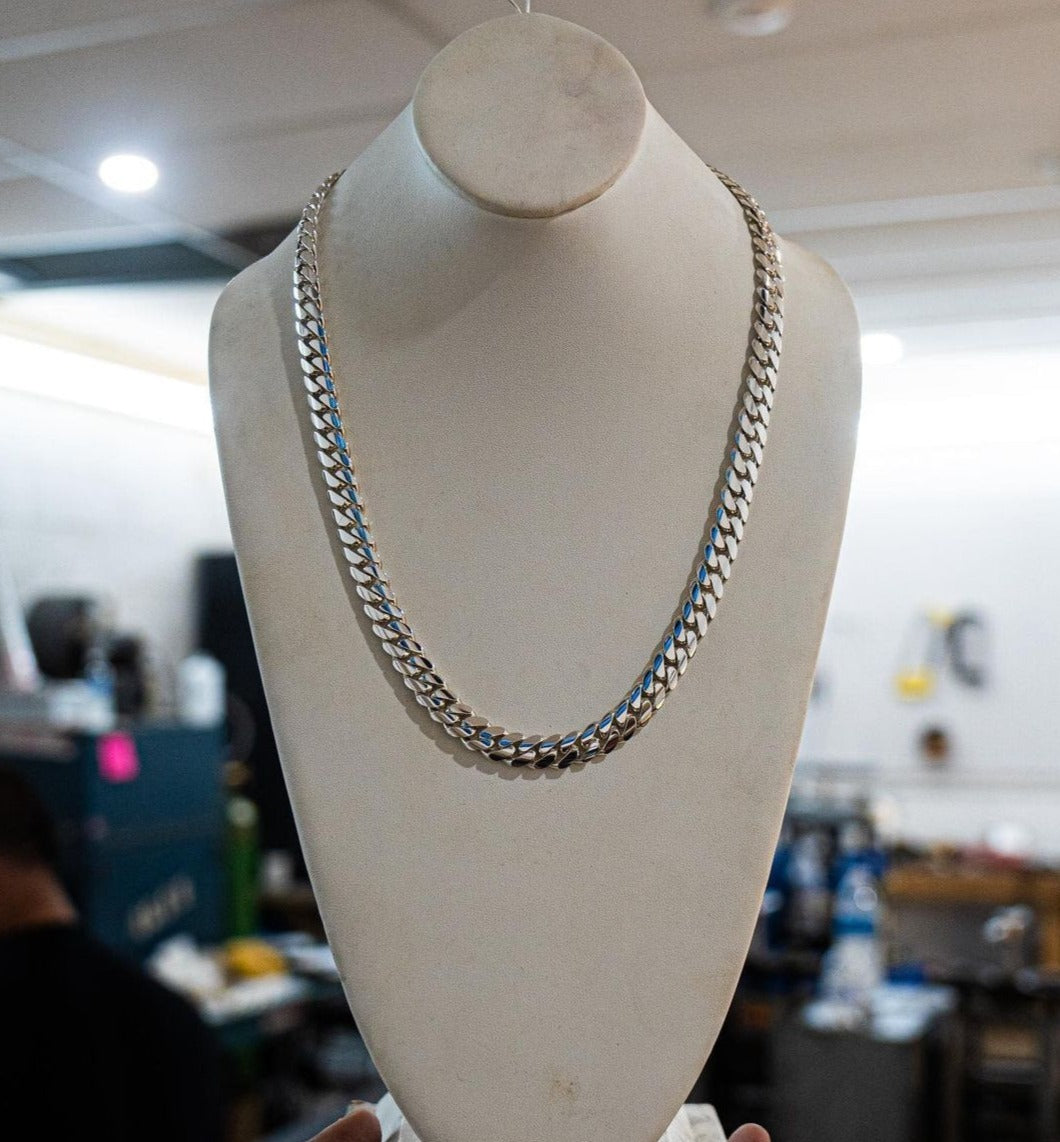 Gental Gems by Karat Kings | 10mm Wide Solid Miami Cuban Link Chain | 925 Sterling Silver Chain Jewelry Authenticity and 925