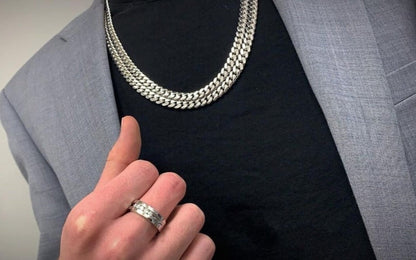 Gental Gems by Karat Kings | 10mm Wide Solid Miami Cuban Link Chain | 925 Sterling Silver Chain Jewelry Authenticity and 925