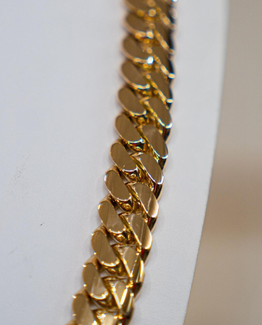Gental Gems by Karat Kings | 16mm Wide Solid Miami Cuban Link Chain |  Gold Micron Plated  Sterling Silver Chain
