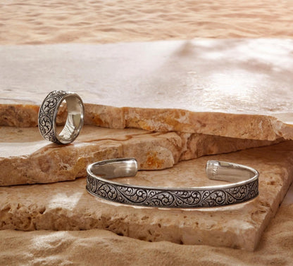 Gental Gems by Karat Kings | Exclusive Classic Band Ring for Men, Oxidized Sterling Silver  Ring | Jewellery for Men| With Certificate of Authenticity and  Hallmark