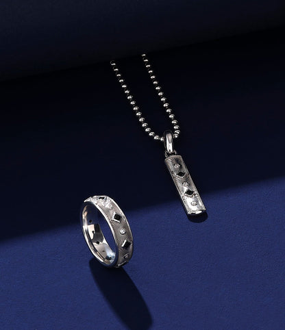 Gental Gems by Karat Kings | Exclusive Sunbeam Band Ring for Men, Oxidized Sterling Silver  Ring | Jewellery for Men
