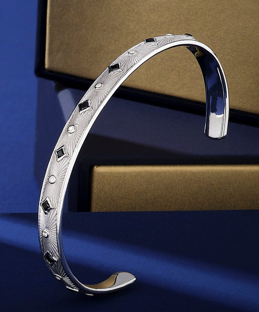Exclusive Adjustable Sunbeam Cuff Style Bangle/kadaa/Handcuff |  Sterling Silver Bracelet | With Certificate of Authenticity and  Hallmark