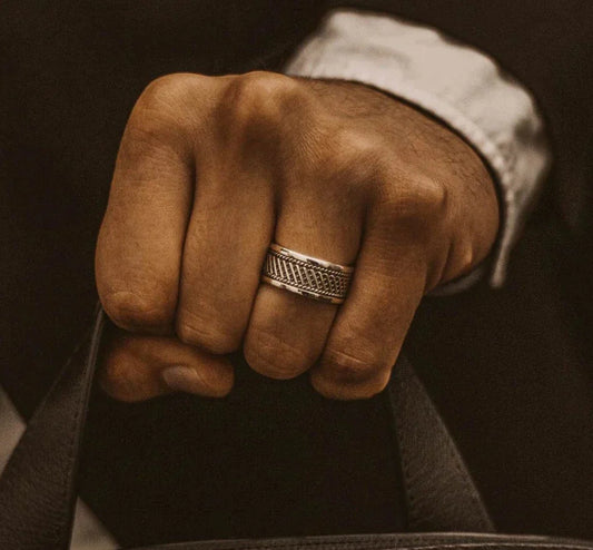 Gental Gems by Karat Kings | Classic Oxidized Silver Band |  Sterling Silver Ring | Men's Jewelry | With Certificate of Authenticity and  Hallmark