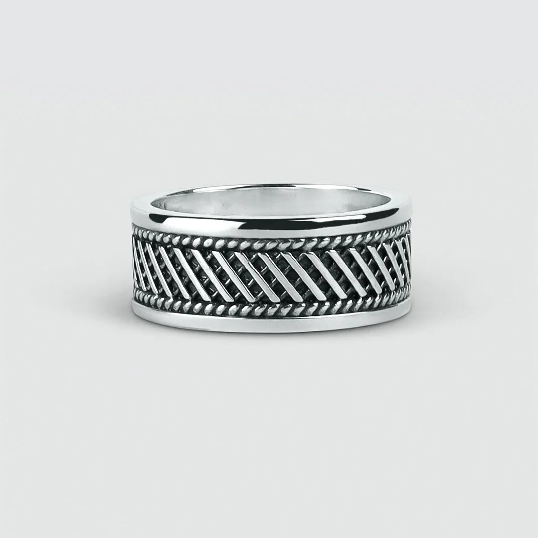 Gental Gems by Karat Kings | Classic Oxidized Silver Band |  Sterling Silver Ring | Men's Jewelry | With Certificate of Authenticity and  Hallmark