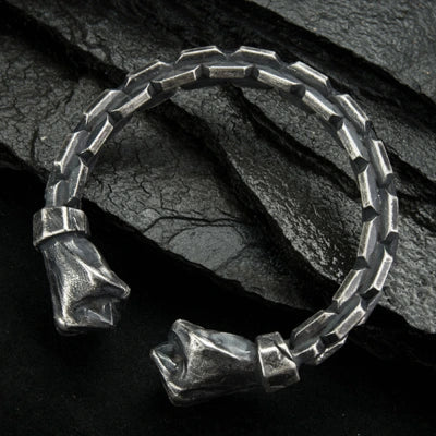 Gental Gems by Karat Kings | Unique  Silver Oxidized Fists Cuff | Bracelet for Men |  Sterling Silver Cuff