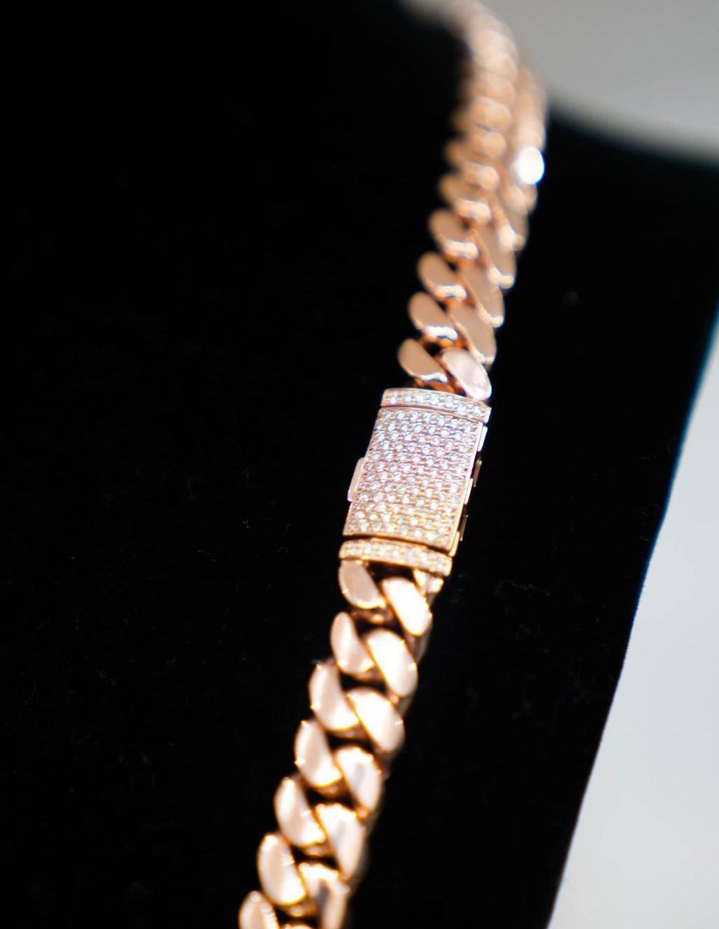 Gental Gems by Karat Kings | Solid 12mm Miami Cuban Link Chain with Iced Lock |  Gold Micron Plated on  Sterling Silver Chain with AAA+ Quality Swarovski Diamonds
