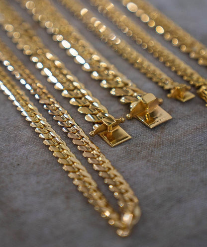Gental Gems by Karat Kings | 14mm Wide Solid Miami Cuban Link Bracelet |  Gold Micron Plated  Sterling Silver Bracelet
