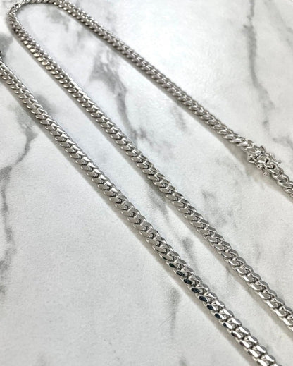Gental Gems by Karat Kings | 10mm Wide Solid Miami Cuban Link Chain |  Sterling Silver Chain