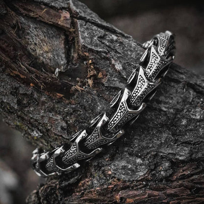 Gental Gems by Karat Kings | Unique Dark Serpent Bracelet |  Sterling Silver Oxidized Bracelet