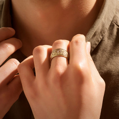 Gental Gems by Karat Kings | Exclusive Premium Classic Band Ring for Men, Oxidized Sterling Silver  Ring | Jewellery for Men