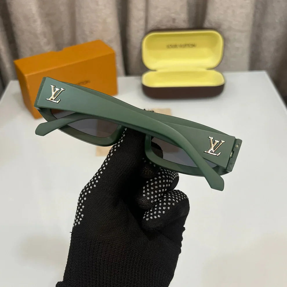 SUNGLASS OLIVE GREEN LUXURY SHADE WITH ELEGANT OG KIT
