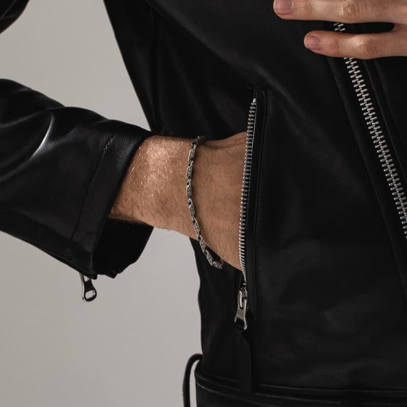 5mm, solid, wide Hand Engraved Vintage Oxidized Bracelet | 40g,  Sterling Silver Bracelet | With Certificate of Authenticity and  Hallmark