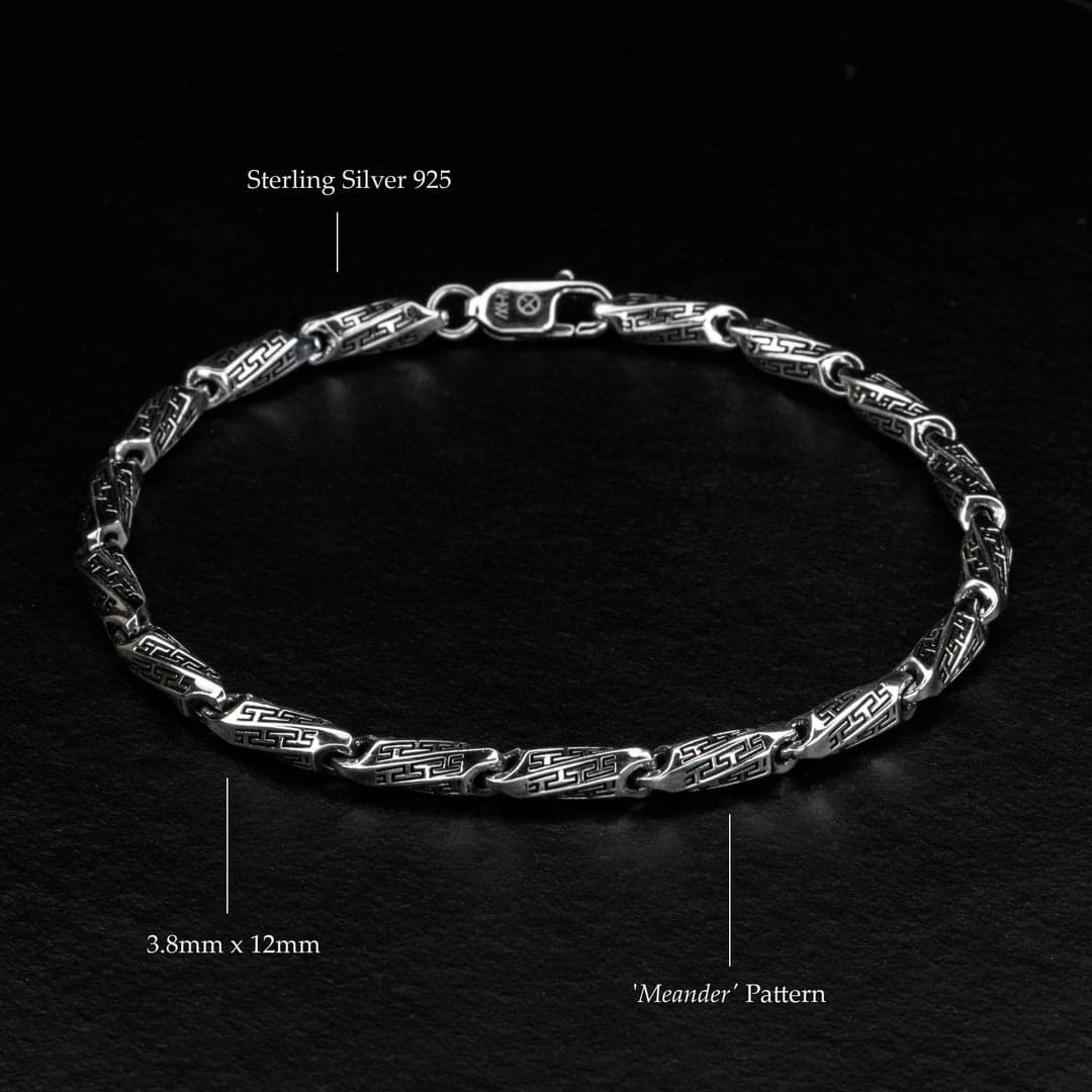 Hand Engraved Vintage Oxidized Bracelet |  Sterling Silver Bracelet | With Certificate of Authenticity and  Hallmark