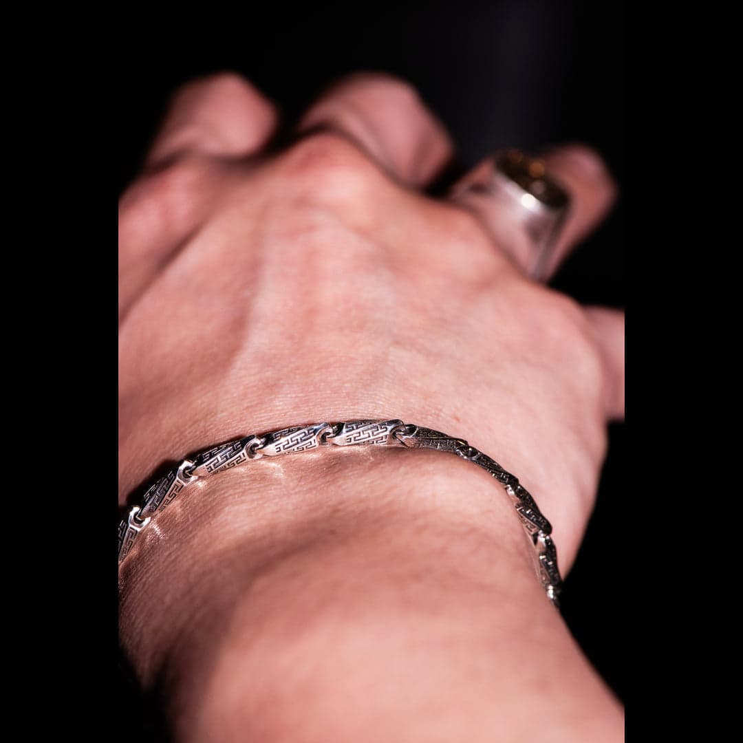 Hand Engraved Vintage Oxidized Bracelet |  Sterling Silver Bracelet | With Certificate of Authenticity and  Hallmark