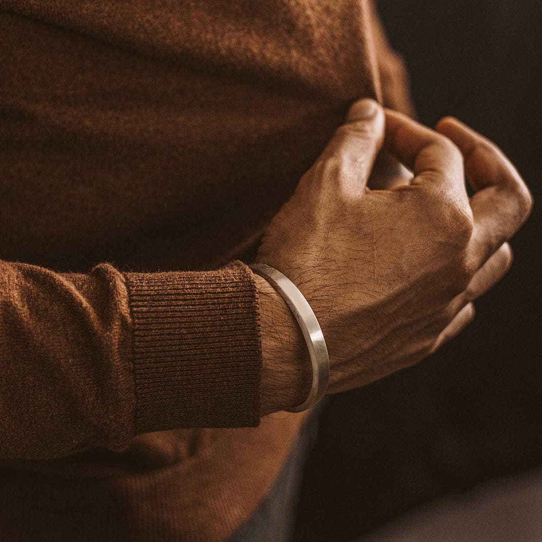 Brush & Matt Finish Adjustable Cuff Style Bangle/kadaa/Handcuff |  Sterling Silver Bracelet | With Certificate of Authenticity and  Hallmark