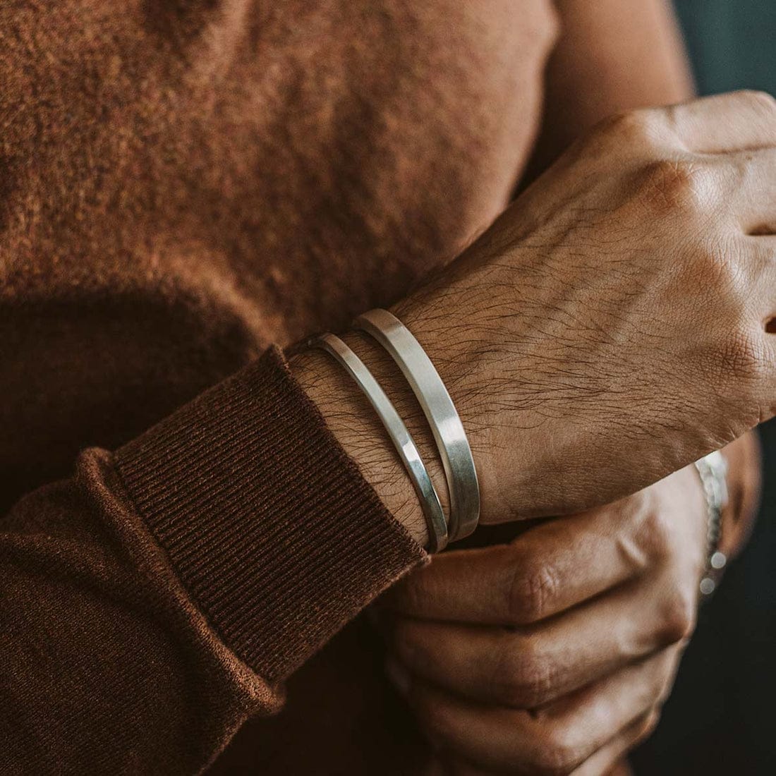 Brush & Matt Finish Adjustable Cuff Style Bangle/kadaa/Handcuff |  Sterling Silver Bracelet | With Certificate of Authenticity and  Hallmark