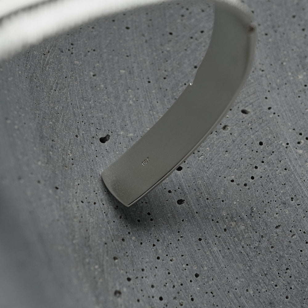 Gental Gems by Karat Kings | Adjustable Feather Style Bangle/kadaa/Handcuff for Men & Boys |  Sterling Silver Bracelet