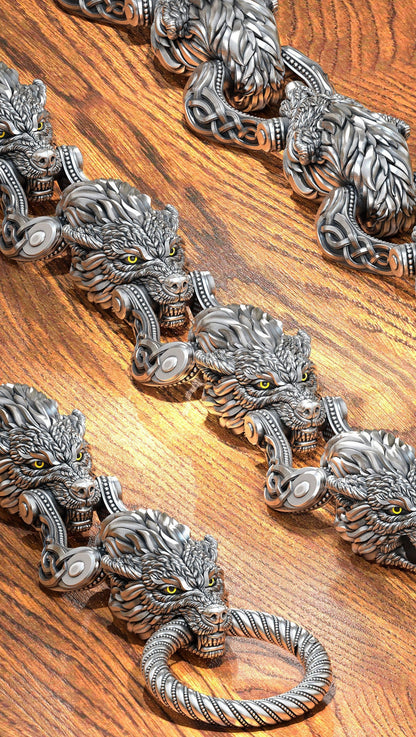 Gental Gems by Karat Kings | Unique Designed Wolf Bracelet for Men |  Sterling Silver Bracelet