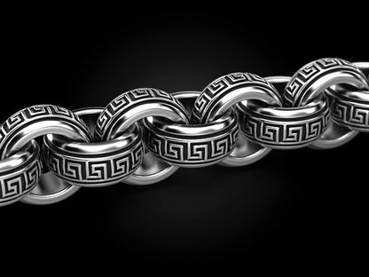 Unique Two Headed Dragon Bracelet for Men |  Sterling Silver Bracelet | Men's Jewelry | With Certificate of Authenticity and  Hallmark