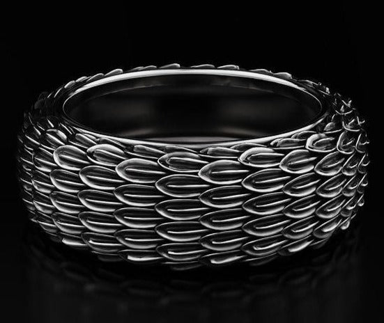 Gental Gems by Karat Kings | Exclusive Eagle Feather Band Ring for Men, Oxidized Sterling Silver  Ring | Jewellery for Men