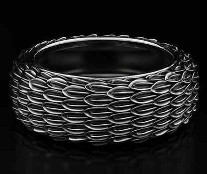 Gental Gems by Karat Kings | Exclusive Eagle Feather Band Ring for Men, Oxidized Sterling Silver  Ring | Jewellery for Men