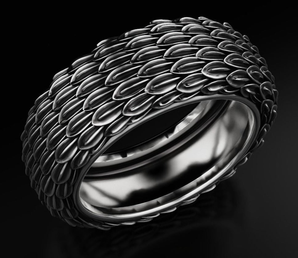Gental Gems by Karat Kings | Exclusive Eagle Feather Band Ring for Men, Oxidized Sterling Silver  Ring | Jewellery for Men