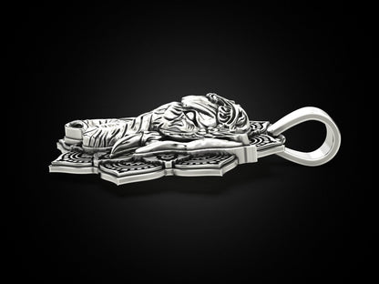 Gental Gems by Karat Kings | Unique Designed Ganesha Pendant |  Sterling Silver Oxidized Pendant | Men's Jewelry | With Certificate of Authenticity and  Hallmark