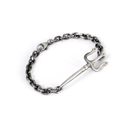 Gental Gems by Karat Kings | Unique Trishul Symbol Bracelet For Men |  Sterling Silver Oxidized Bracelet | Men's Jewelry | With Certificate of Authenticity and  Hallmark