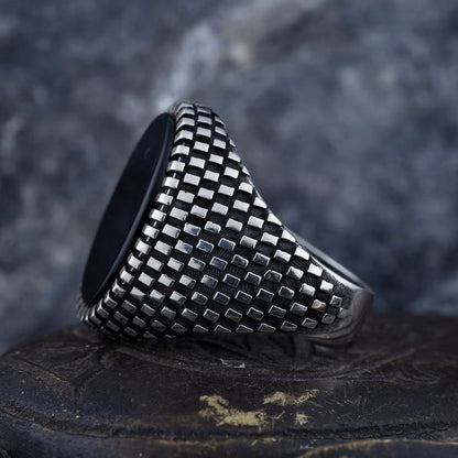 Gental Gems by Karat Kings | Classic Signet Ring with Natural Black Onyx |  Sterling Silver Ring | Men's Jewelry | With Certificate of Authenticity and  Hallmark