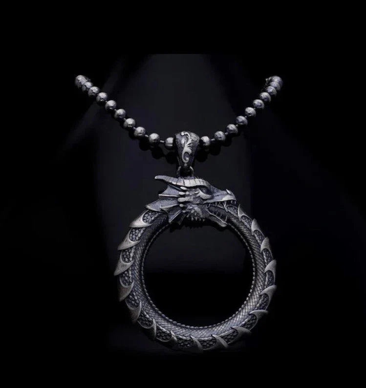 Gental Gems by Karat Kings | Unique Dragon Pendant for Men |  Sterling Silver Pendant| Men's Jewelry | With Certificate of Authenticity and  Hallmark