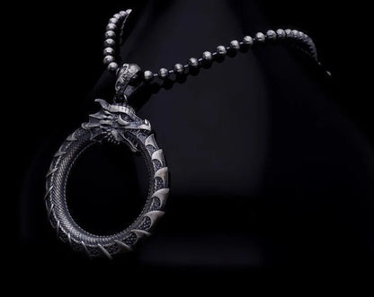 Gental Gems by Karat Kings | Unique Dragon Pendant for Men |  Sterling Silver Pendant| Men's Jewelry | With Certificate of Authenticity and  Hallmark